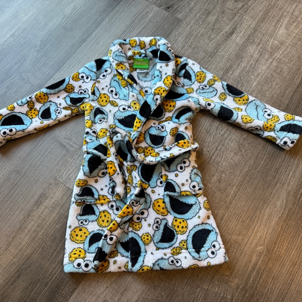 Sesame Street Cookie Monster Robe 3T